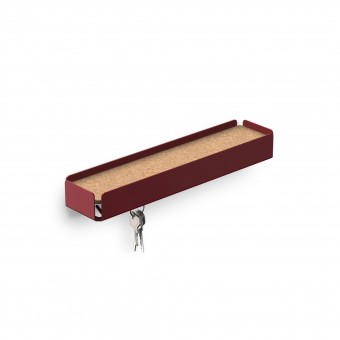Key-Box Schlüsselbrett Weinrot / Kork
