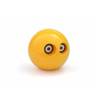Spardose, Eule - Kugelform mit Augen in gelb von Neue Freunde / Palaset