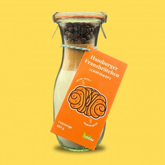 Hamburger Franzbrötchen Backmischung Schokodrops