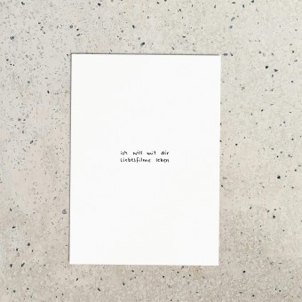 Love is the new black - Postkarte "Liebesfilme"