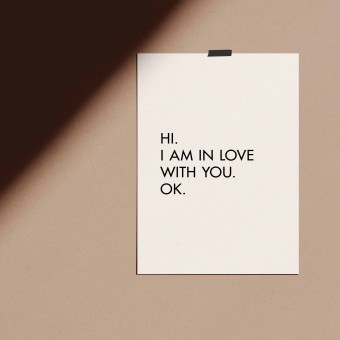 Love is the new black — Poster "IN LOVE WITH YOU", Din A4 Format