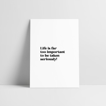 Love is the new black- Postkarte "seriously"