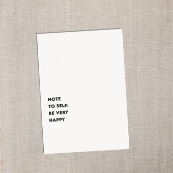 Love is the new black - Postkarte "Note to self"