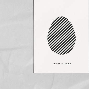 Love is the new black - Postkarte "Frohe Ostern" 