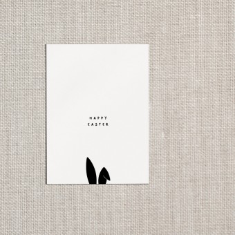 Love is the new black - Postkarte "Happy Easter"