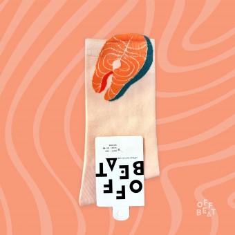 Pop-out Lachs Socken von Offbeat
