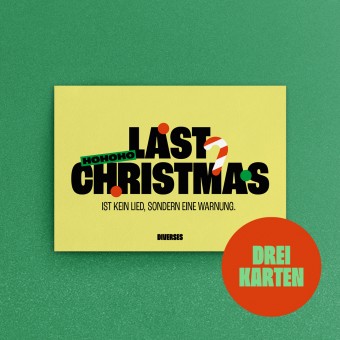 "Last Christmas" Postkarte Din A6, 3 Stück – DIVERSES