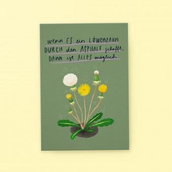 franzizo Postkarte »Löwenzahn«