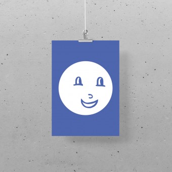 Postkarte – Print (DIN A5), Funny Faces 02