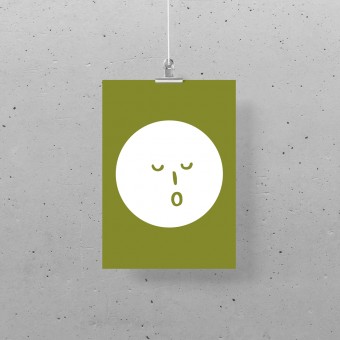 Postkarte – Print (DIN A5), Funny Faces 04