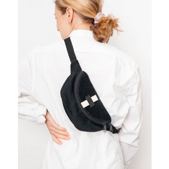 MULINU - Bauchtasche | Hipbag HENNES Breitcord Schwarz