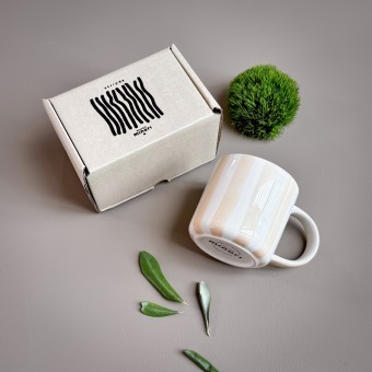 Magazin Minori - Becher Stripes - boho beige