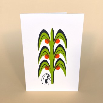 Print now - Riot later ● Frühlingspflanze, Karte mit Umschlag