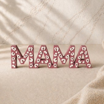 frido and me. | Mama | moderner Schriftzug mit Leo-Muster