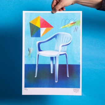 Martin Krusche - Risographie »Monobloc«, 29,7x42cm (DINA3)