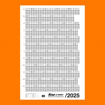 Bob And Uncle Design – Wandkalender – Now Is Better 2025 – Weiß – 680 x 1000 mm