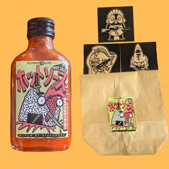 Hot Sauce "Nama Onigiri" - Scharfe Chili Soße mit Habanero Chilis - in Geschenkverpackung -  Heldbergs Games