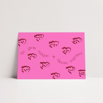 Karte BLOOM (pink) von ODE TO AYVI
