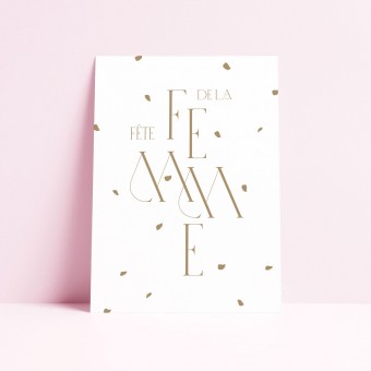 Karte FÊTE DE LA FEMME (gold) von ODE TO AYVI