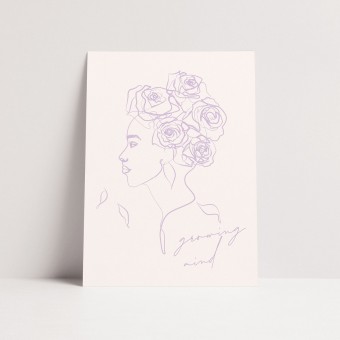 Karte GROWING MIND von ODE TO AYVI