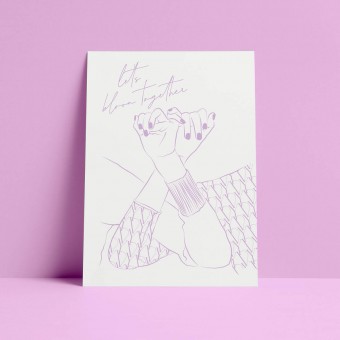 Karte LET’S BLOOM TOGETHER von ODE TO AYVI