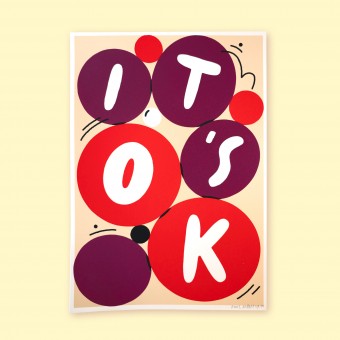 Anne Albert – OK – Siebdruck – 21 x 30 cm (A4)