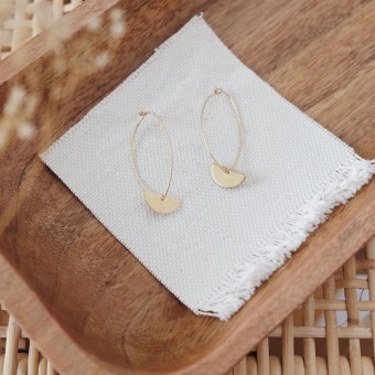 BRASSCAKE // Half Circle Long Hooks
