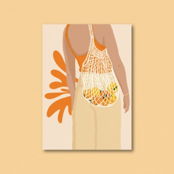 Orangen / Postkarte A6 / Svea Hansohn Illustration
