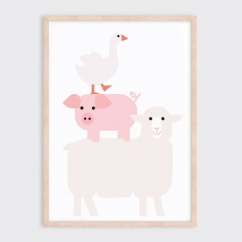 Poster Drei Freunde Format DIN A3 – Julia Matzke