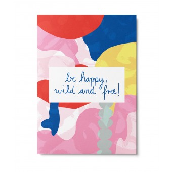 UNTER PINIEN – be happy – Postkarte