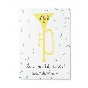 UNTER PINIEN – laut – Postkarte