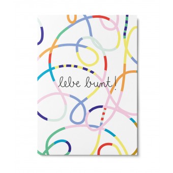 UNTER PINIEN – lebe bunt – Postkarte