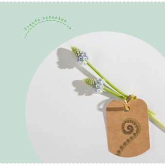 PAPPKA® Geschenkanhänger –Liebevoll illustrierte Anhänger aus Karton mit pflanzlichen Motiven