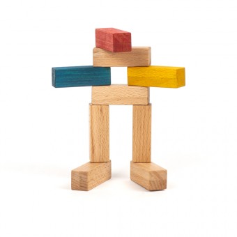 BLOCK COLOUR | Magnetische Bausteine aus Holz | von studiofreudigmann