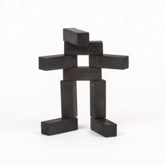 BLOCK BLACK | Magnetische Bausteine aus Holz | von studiofreudigmann
