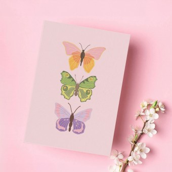 Karte Schmetterling - 5 Postkarten für den Frühling - My Pretty Circus