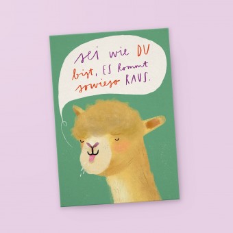 franzizo Postkarte »Lama«