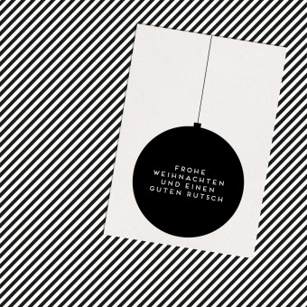 Love is the new black - Postkarte "Weihnachten" 