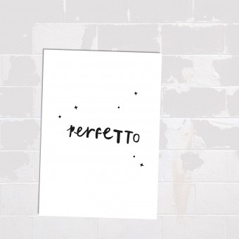 Love is the new black - Postkarte 
"Perfetto" 
