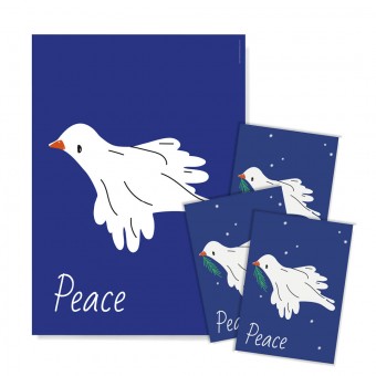 Family Tree Studio / Poster + Postkarten-Set „Peace“