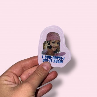 BRITNEY OOPS.. Vinyl Sticker - The Propcorner