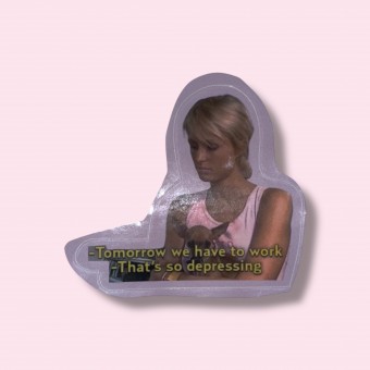 PARIS HILTON WORK Vinyl Sticker - The Propcorner