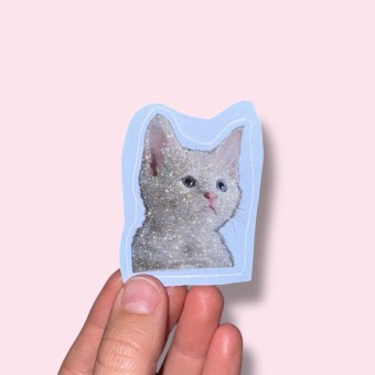 GLITTER CAT Sticker - The Propcorner