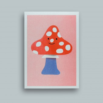 Fliegenpilz – A5 Riso Print – stefanizen