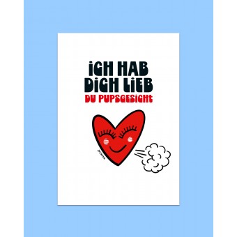 Karte "Ich hab dich lieb..." von DV×NG TH×NGS