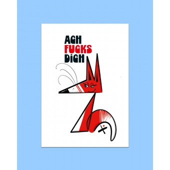 Karte "Ach fucks dich" von DV×NG TH×NGS