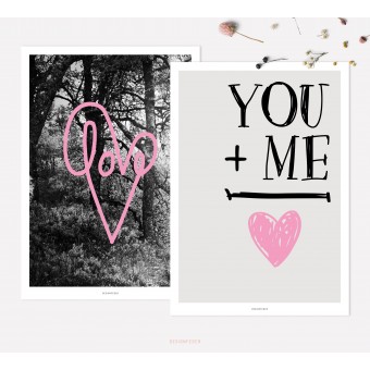 designfeder | Poster Love und You + Me