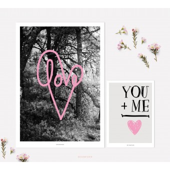 designfeder | Poster & Postkarte Love