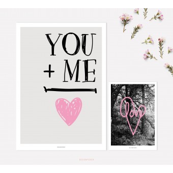 designfeder | Poster & Postkarte Love 2