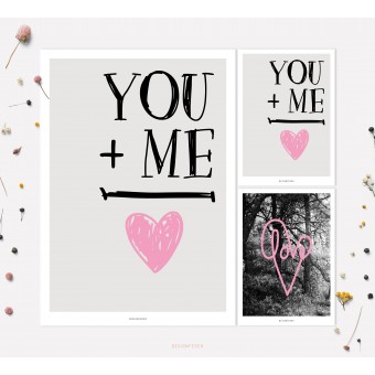 designfeder | Poster & Postkarten Love